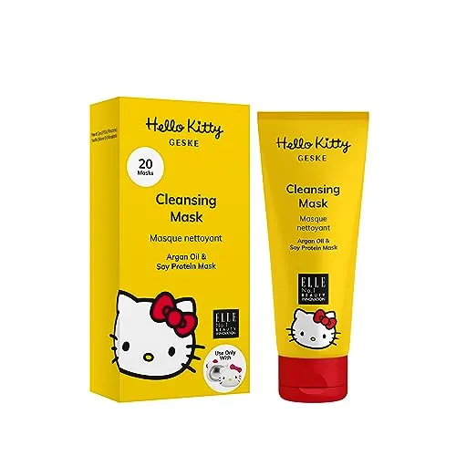 GESKE x Hello Kitty | Cleansing Mask | Einfach auftragen mit der Sonic Warm & Cool Mask | Reinigende Pflegemaske | Gesichtsmasken für Frauen und Männer | Vegane Formel ohne Tierversuche