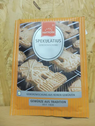 Hartkorn Spekulatius Gewürzzubereitung 10g - Kräuter Gewürzmischung für Christstollen, verleiht Ihrem Gebäck einen traditionellen, aromatischen Geschmack und ist ideal für die Weihnachtszeit.