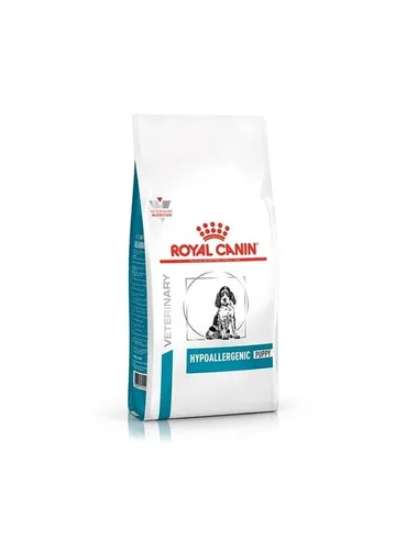 Royal Canin Hypoallergenic Puppy Trockenfutter 3,5 kg - Hundefutter für Welpen mit Futtermittelallergien, enthält hydrolysiertes Protein für bessere Verträglichkeit und unterstützt die Hautgesundheit mit essenziellen Omega-3-Fettsäuren.