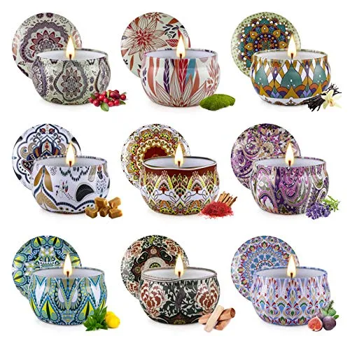 Stück Duftkerzen Set Geschenk für Frauen, Sojakerzen für zu Hause kleine Kerzen, Weihnachten Aromatherapiekerzen, Aroma Kerze für Muttertag, Geburtstag, Aromatherapie, Bad, Yoga, Party 9