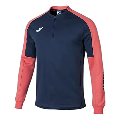 Joma Herren Eco Championship Sweatshirt, Marineblau, Neonorange, L