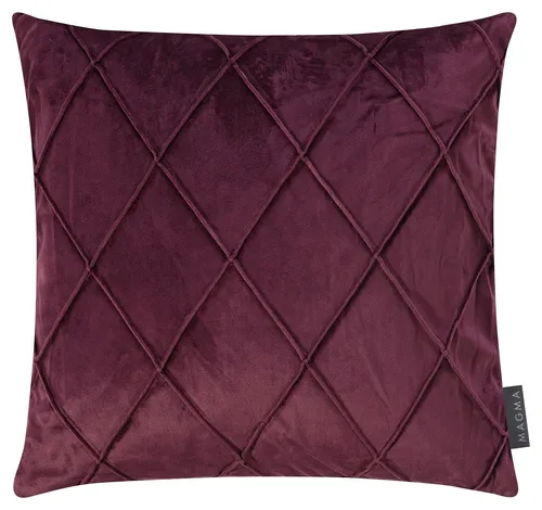 2er Set Nobless Kissenhüllen Magma - Weich und Kuschelig - Kissenhüllen in 40x40 cm oder 50x50 cm, samtig weich mit Rautenmuster. Ein stilvolles Highlight für Ihr Zuhause, ideal für trendbewusste Wohnräume.