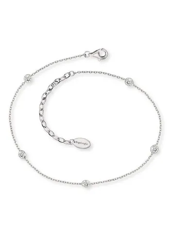 Engelsrufer Fußkettchen Little Moon mit Zirkonia für Damen in silber von Engelsrufer