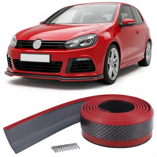 Flexible Spoilerlippe Carbon Optik 2,5m Universal Frontspoiler Seitenschweller