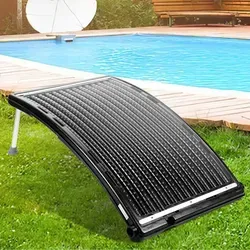 TolleTour Solarheizung Schwimmbad Pool Poolheizung Versenkbare Halterung schwarz Solarabsorber 110 x 65 x 15 cm - Schwarz