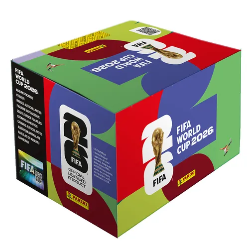 Panini FIFA World Cup 2026 - Stickerbox mit 100 Tüten - Offizielles Sammelalbum zur FIFA Fußball-Weltmeisterschaft 2026 mit 700 Stickern. Ideal für Sammler und Fußball-Fans! Enthält alles für die perfekte Sammlung.