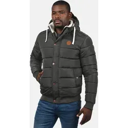 Blend Winterjacke BLEND BHFrederico grau XXXL (60) - Funktionsjacke mit hochschließendem Kragen und Kapuze, ideal für kalte Tage. Hergestellt aus 100% Polyester, bietet sie optimalen Schutz und Komfort.