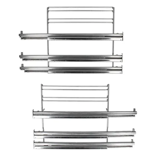 easyPART Auszugsschienen Set für 3 Backbleche Roste von BOSCH - Ersatzteil für Backöfen, sorgt für eine einfache Handhabung und sicheren Halt Ihrer Backbleche.