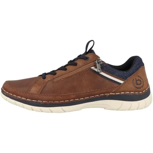 bugatti Slip-On Sneaker, Freizeitschuh mit Kontrast-Rahmennaht - Herren-Slipper aus Lederimitat, sportlich und bequem, ideal für den Alltag. Fällt klein aus, bitte eine Größe größer bestellen.