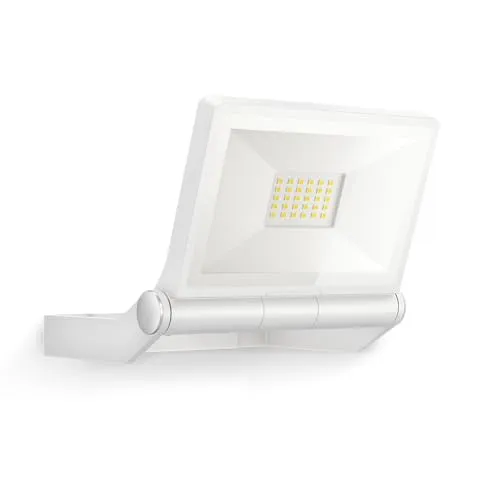 Steinel LED-Außenstrahler XLED ONE Weiß, 17,8 W Flutlicht - Lampen für Einfahrt, Hof und Garten mit 2050 lm Helligkeit. Langlebige LED-Technologie mit 50.000 h Lebensdauer und schwenkbarem Design für optimale Ausleuchtung.