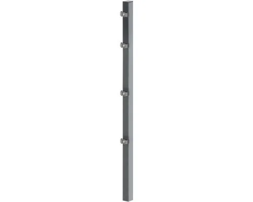 Zaunpfosten ALBERTS mit Klemmlasche, 127,5 x 6 x 4 cm