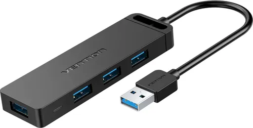 Vention 4-Port USB 3.0 Hub with Power Supply 0,5 m Schwarz