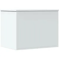 vidaXL Truhe Weiß 60x42x46 cm Holzwerkstoff - Vielseitige Aufbewahrungslösung - Sitzbänke: Diese elegante Truhe bietet nicht nur großzügigen Stauraum, sondern kann auch als Couchtisch verwendet werden. Mit einem langlebigen Holzwerkstoff und sanftem Öffnungsmechanismus ist sie praktisch und dekorativ.