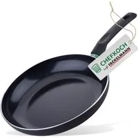 Chefkoch trifft Fackelmann Bratpfanne Bielefeld, Ø28cm - Keramik-Pfanne mit hochwertiger Greblon CK2 Beschichtung, ideal für alle Herdarten inkl. Induktion. Umweltfreundlicher Griff aus recyceltem Bakelit, 3 Jahre Garantie.