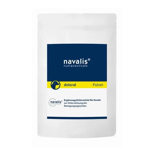 navalis doloral Dog Pulver | 160 g - Gelenk- & Knochenschutz für Hunde, unterstützt akute und chronische Gelenkprobleme mit einzigartiger Wirkstoffkombination aus Curcumin, Teufelskralle und Ingwer für mehr Bewegungsfreude.