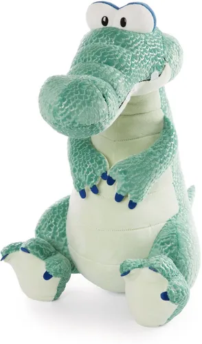 Nici 47971 Krokodil Croco McDile - 50 cm sitzendes Plüschspielzeug, nachhaltig aus recycelten Materialien und perfekt zum Schmusen