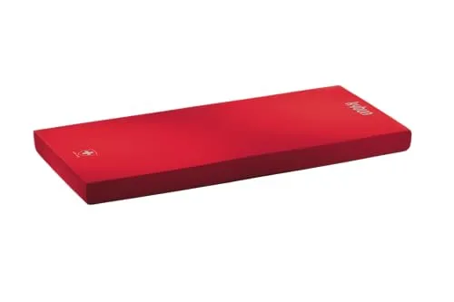 kybun Matte mit Stoffbezug 46 x 96 x 6 cm, bordeaux - Sportmatte mit 6 cm Dicke und waschbarem Bezug, perfekt für Muskulaturtraining mit Trampolin-Effekt und Instabilität, ideal für zuhause oder im Fitnessstudio.