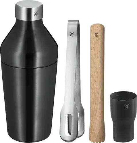 WMF 4tlg. Cocktail-Shaker-Set in Schwarz