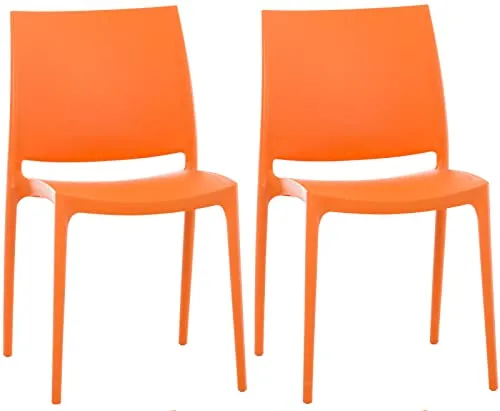 CLP 2er Set Stühle Maya in orange von CLP