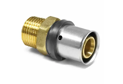 PipeTec Deutschland Pressfitting, Pipetec Press-Übergang von Alu Verbundrohr Außengewinde