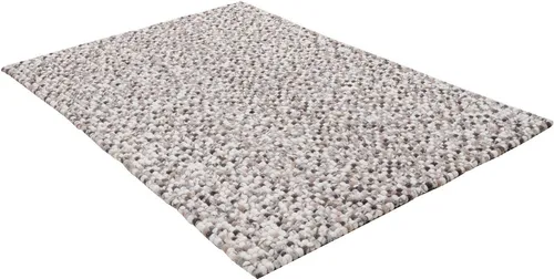 THEKO Wollteppich Felty 2.2 - Handgefertigter Filzkugel-Teppich aus reiner Wolle - Kurzflor-Teppiche, einzigartiges Design und handgefertigt aus 100% reiner Schurwolle, bringt leuchtende Farben in jeden Wohnraum.