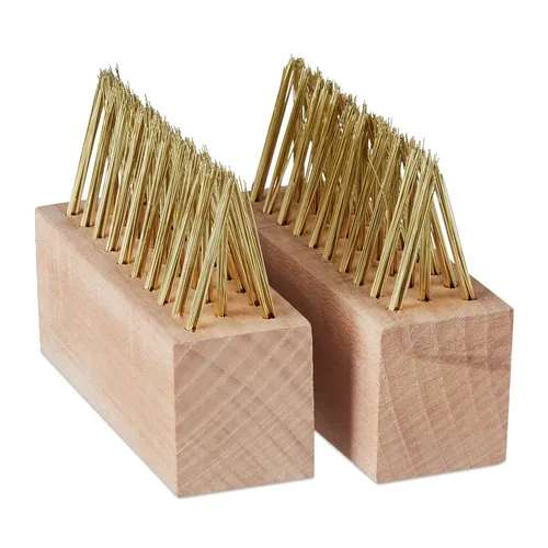 Fugenbürste Unkrautbürste Moosentferner - 20 Stück - Unkrautstecher zur effektiven Reinigung von Fugen, aus robustem Holz und Stahl gefertigt, ideal für die Pflege von Gartenwegen und Terrassen.