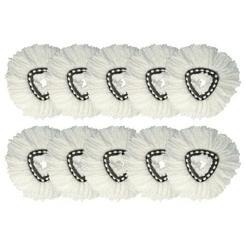 vhbw 10x Wischbezug kompatibel mit Vileda EasyWring & Clean, EasyWring & Clean Turbo Wischmopp