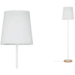 Paulmann Neordic Stellan Stehlampe LED E27 20W Weiß, Holz - Standleuchte im nordischen Stil, kombiniert Echtholz und Stoff für ein wohnliches Ambiente. Ideal zum Setzen von Lichtakzenten im Wohnbereich.