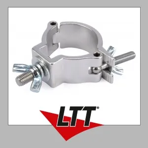 Riggatec Halbschelle - Halfcoupler klein silber bis 100 kg (48 - 51 mm)