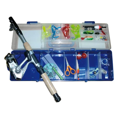 Jenzi Green Allround Angelset - Komplettset mit Rute, Rolle & Schnur - Ideal für Süßwasserangeln auf Zander, Hecht, Forelle und Barsch, enthält alles für den sofortigen Einsatz.