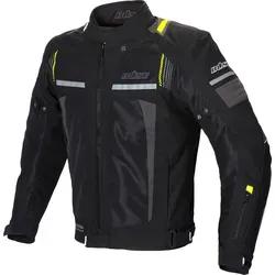 Büse Livorno Meshjacke schwarz Herren - Motorradjacke aus hochwertigem Mesh-Textil für optimalen Komfort und Sicherheit, mit individuell einstellbarem Kragen und verstärkten Schultern für besten Schutz beim Fahren.
