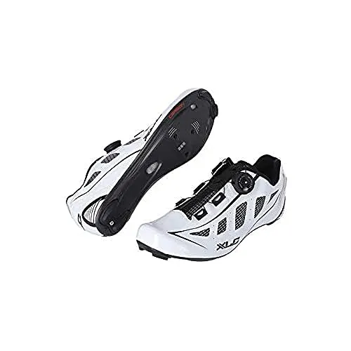 XLC Road-Shoes CB-R08: Leichter Rennradschuh - Laufschuhe mit atmungsaktivem Nylon-Mesh und rutschfestem Fersenfutter für optimalen Komfort und Unterstützung während der Fahrt.