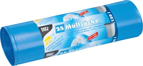 STARPAK Müllsäcke LDPE 120 Liter blau 25 Säcke