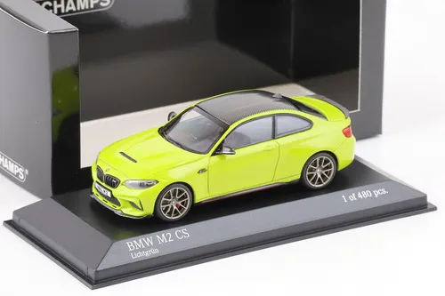 Minichamps BMW M2 CS Coupe light green 2020 - Detailgetreues 1:43 Modellauto von BMW, aus hochwertigem Metall gefertigt – ideal für Sammler und Liebhaber von Miniaturfahrzeugen.