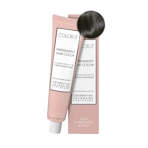 COLOR.IT by BM - Permanente Haarfarbe in Salonqualität, 100ml (5.18 Hellbraun Asch Matt, 1er Pack)
