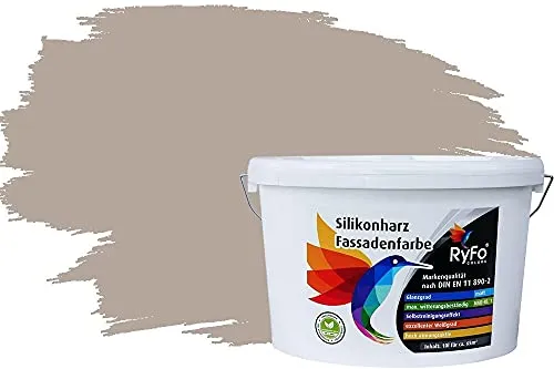 RyFo Colors Silikonharz Fassadenfarbe Lotuseffekt Trend Fango Light 10l