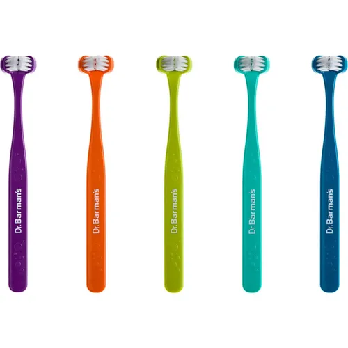 Dentaco AS Dr. Barmans Superbrush für Kinder - 3-Kopf-Zahnbürste in Klein für Kinder von 0 bis 6 Jahren, sorgt für gründliche Reinigung und spielerisches Zähneputzen.