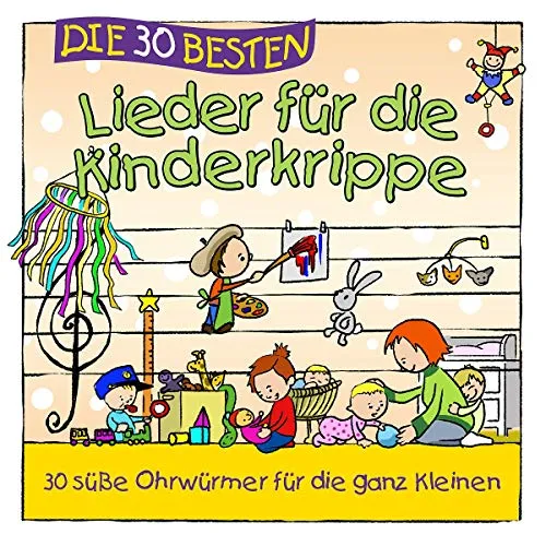 Die 30 besten Lieder für die Kinderkrippe - Eine Sammlung von 30 beliebten Kinderliedern, ideal für die musikalische Förderung in der Krippe. Fördert das Singen und Spielen in der Gruppe.
