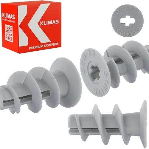 Gipskartondübel Spiraldübel inkl Setzwerkzeug | 200 Stück | 23 mm Länge |