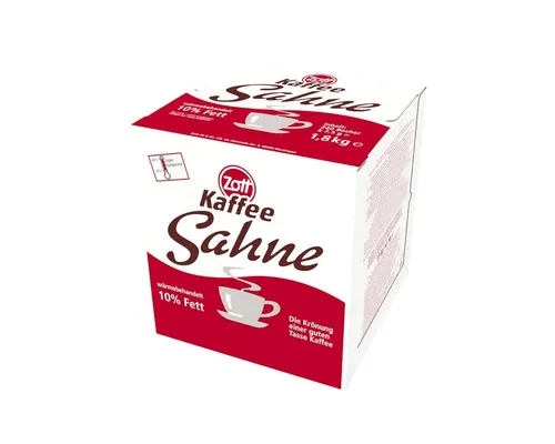 Zott Milch, Zott Kaffeesahne Kondensmilch in Tassenportionen 240 x 7.5 2400g