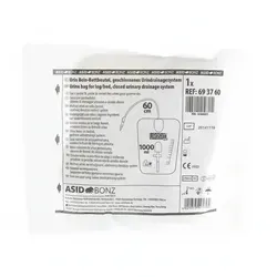 Urinbeutel 24h steril 1 l 60 cm Schlauch 1 St