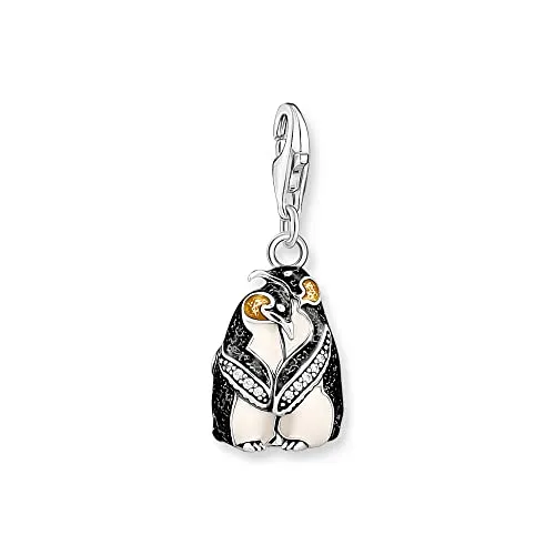 Thomas Sabo Charm-Anhänger Pinguine 925 Sterlingsilber 1909-691-7 - Eleganter Charm-Anhänger aus 925er Sterlingsilber, ideal für individuelle Bettelarmbänder und Ketten. Perfekt als einzigartiges Geschenk für besondere Anlässe.