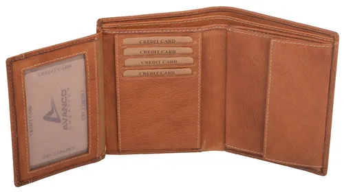 GlücksNugget Geldbörse Echtleder Kombibörse, hellbraun - Elegante Kombibörse aus echtem Leder, ideal für den täglichen Gebrauch. Bietet ausreichend Platz für Karten und Bargeld, kombiniert Stil und Funktionalität.