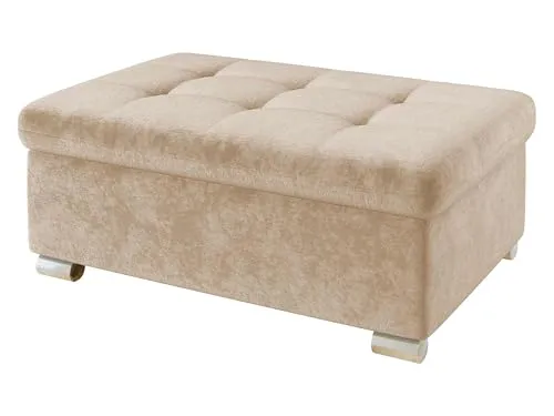 Polsterhocker Beige von Mirjan24