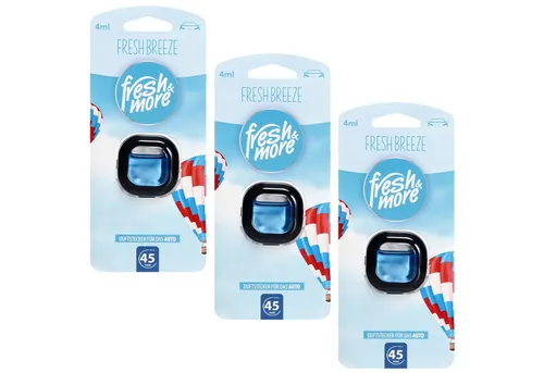 fresh & more Raumduft Auto-Lufterfrischer (4ml 3er Pack), 3-St)