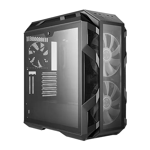Cooler Master MasterCase H500M ARGB - PC-Gehäuse mit zwei 200-mm-Lüftern für einen optimalen Luftstrom, 4 Panele aus gehärtetem Glas, erweiterte Unterstützung.