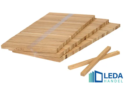 Eiche Hochkantlamelle 10 x 8 x 160 mm - Massivholz Industrieparkett - Hochwertiges Industrieparkett aus Eiche, ideal für langlebige und stilvolle Bodenlösungen. Unbehandelt für individuelle Gestaltungsmöglichkeiten.