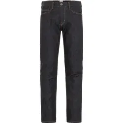 Rokker Classic Iron Selvage Raw Jeans - Dunkelblau W38/L34 - Motorradhosen aus hochabriebfestem Red Selvage Stretch RAW Denim, wind- und wasserabweisend, mit herausnehmbaren Sas-Tec Air Knieprotektoren für optimalen Schutz und Komfort.