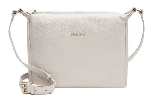 Lazarotti Bologna Leather Umhängetasche 25cm - Cream - Damentaschen, elegante Umhängetasche aus hochwertigem Leder, ideal für stilbewusste Frauen, mit praktischem Reißverschluss und kompakten Maßen.