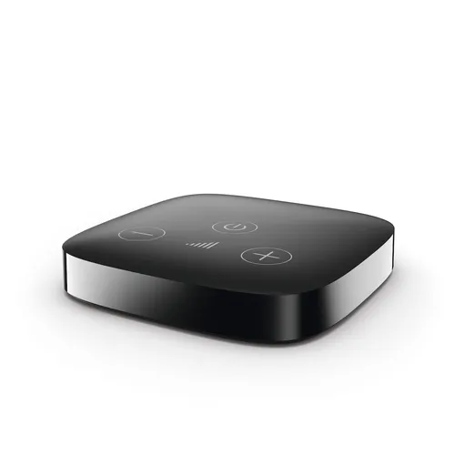 Phonak TV Connector 2.0 - Dolby Digital 2.4 GHz - Zubehör für Hörgeräte, ermöglicht kabelloses Streaming von TV-Sound direkt ins Hörgerät, einfache Bedienung und Bluetooth-Kompatibilität.